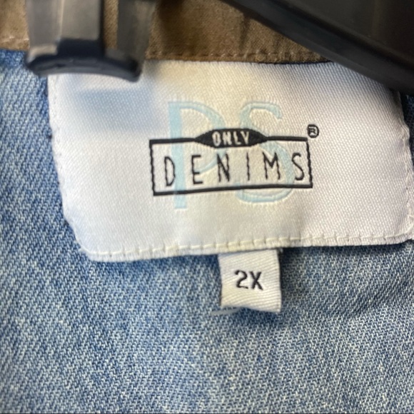 Vintage only denims button up women’s 2X animal print detail casual - Picture 5 of 6